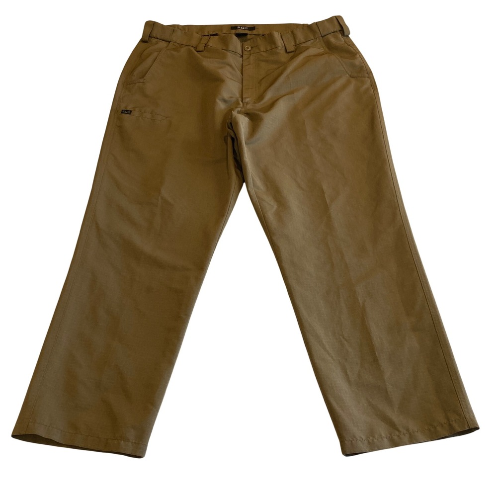 5.11 Pants Mens 42x30 (Fit 42x29) Brown Ripstop Straight Leg Utility